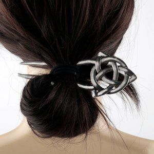New Celtic Knot Irish Viking Hair Pin Stick Barrette Metal Silver Gold